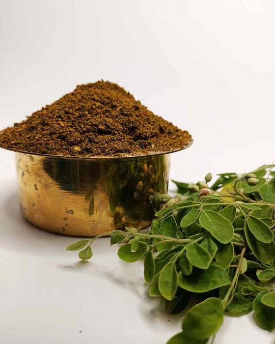 Munagaku Karam Podi|Drumstick Powder / Moringa Leaves Powder|0.33 lb|5.3 Ounce|150 Grams|